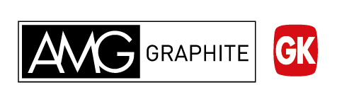 Logo of AMG Graphite and GK, showcasing the brand identity and focus on graphite production and solutions.